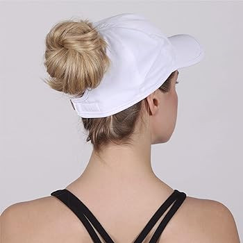 Ponyflo Womens Ponytail Baseball Cap - Ponytail Hats for Women, Curly Hair Ponytail Hat, Baseball... | Amazon (US)