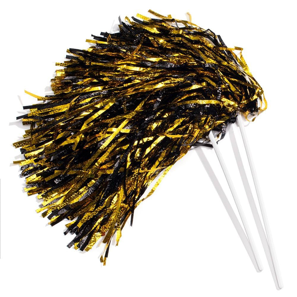 Anderson's Metallic Foil Textured School Spirit Shakers, Cheerleader Pom Poms, Football, Basketba... | Amazon (US)