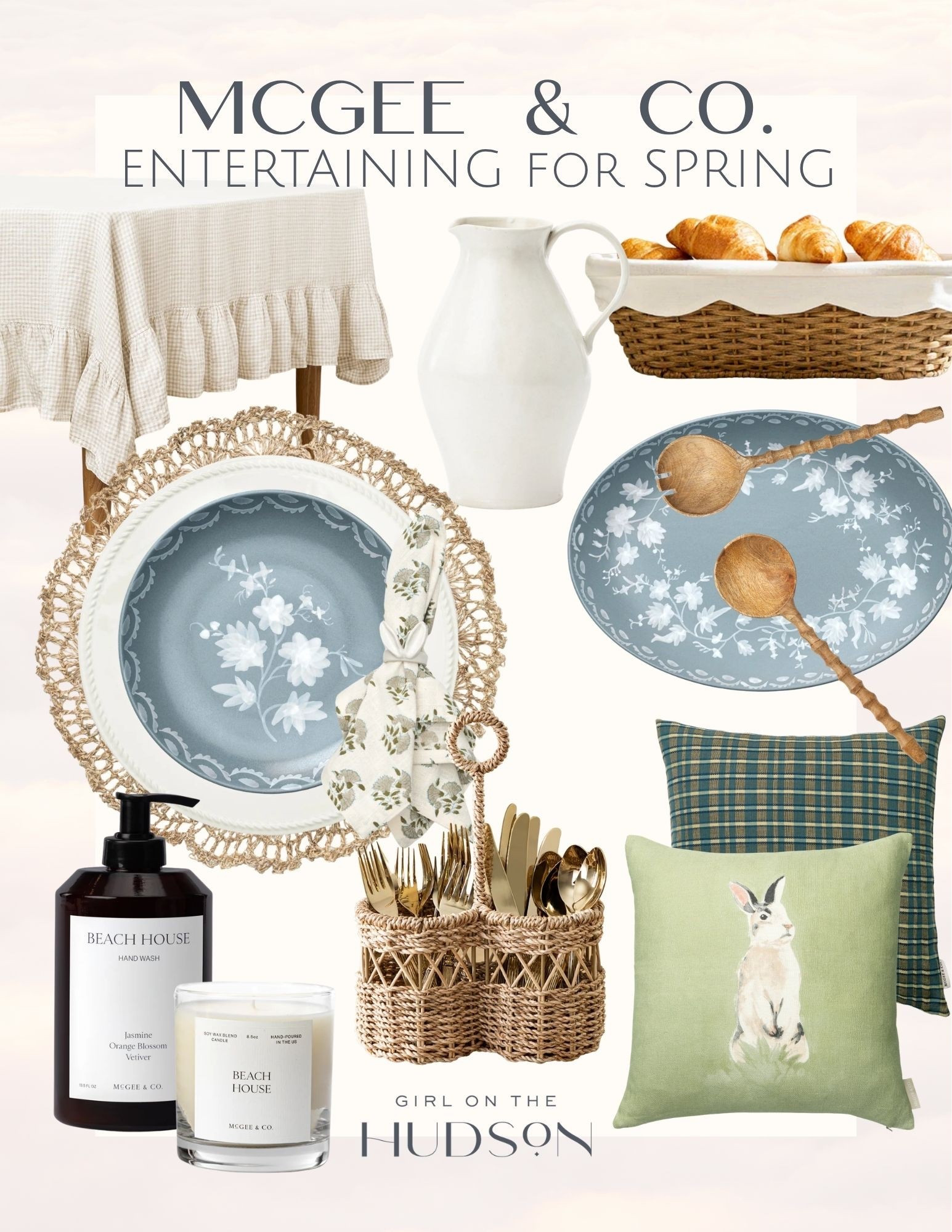 These McGee & Co spring finds are such a beautiful way to bring a soft, collected feel to your home. I love the mix of delicate florals, woven textures, and subtle seasonal touches that make everything feel fresh without being overly themed. Perfect pieces for creating an elevated, welcoming space for spring entertaining.

mcgee and co decor, spring entertaining ideas, blue and white dinnerware, woven home accents, neutral spring decor, coastal cottage style, seasonal home refresh, elevated hosting essentials girlonthehudson

#LTKSeasonal #LTKHome