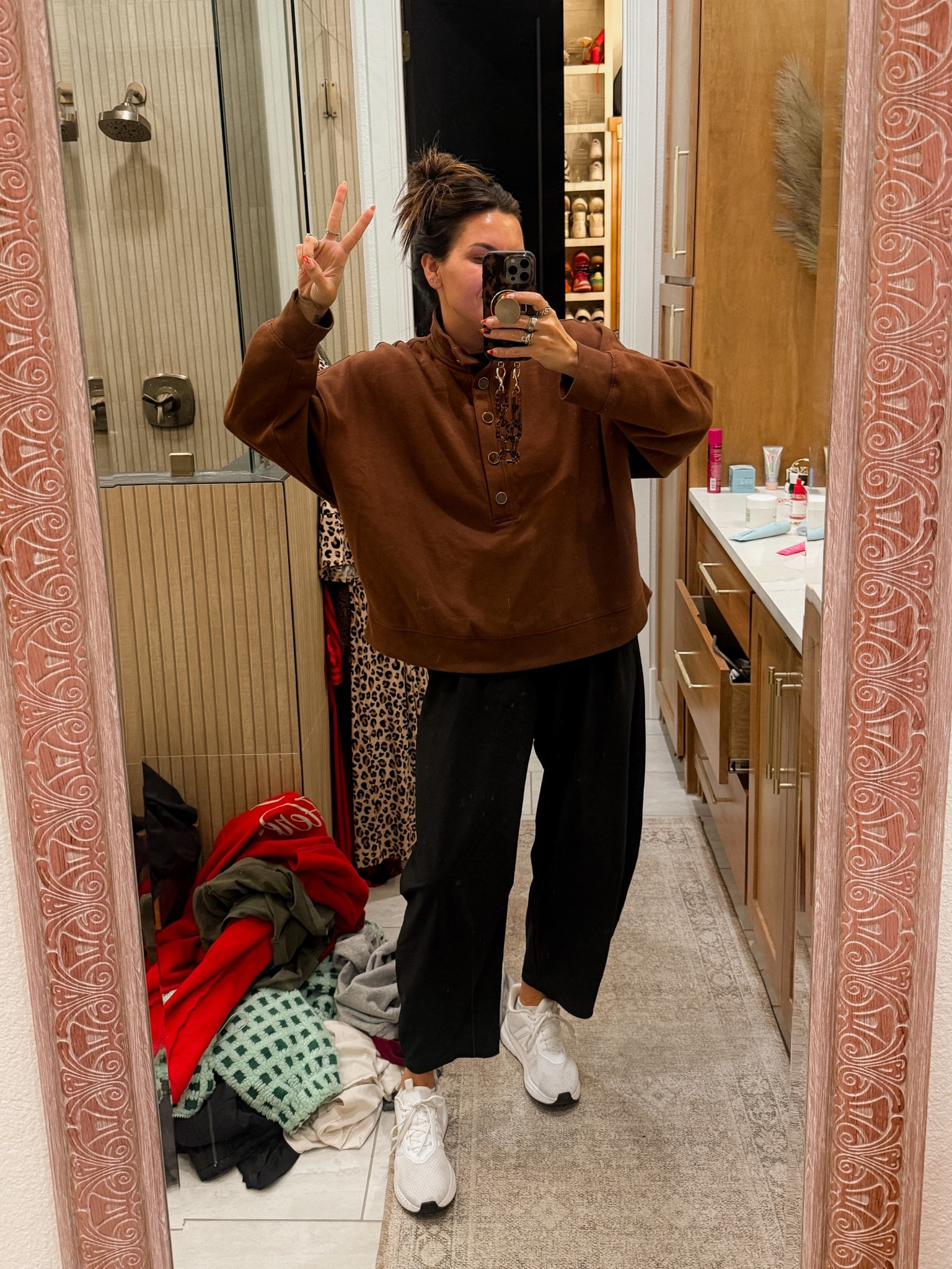 Mom life day deserves a mom life outfit. 
Top; XL
Pants: Large
Shoes: TTS


#LTKMidsize #LTKmomlife #LTKdayinmylife