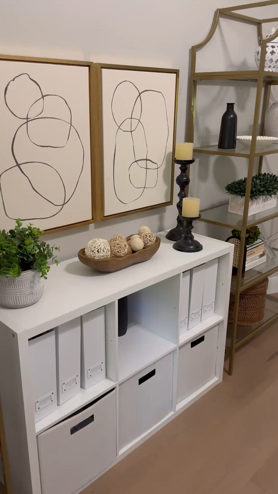 Home decor, home office, gold etagere bookshelf, neutral decor 

#LTKHome #LTKdayinmylife #LTKSeasonal