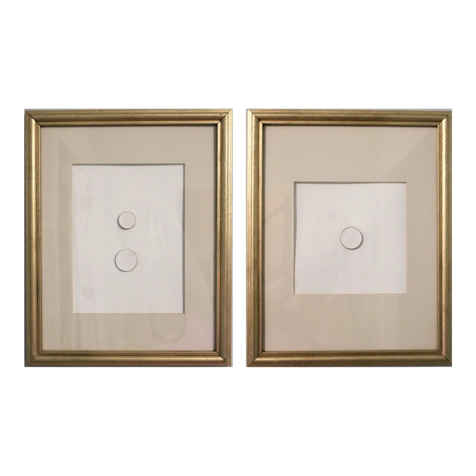 Mid Century Grand Tour Italian Framed Intaglios - a Pair | Chairish