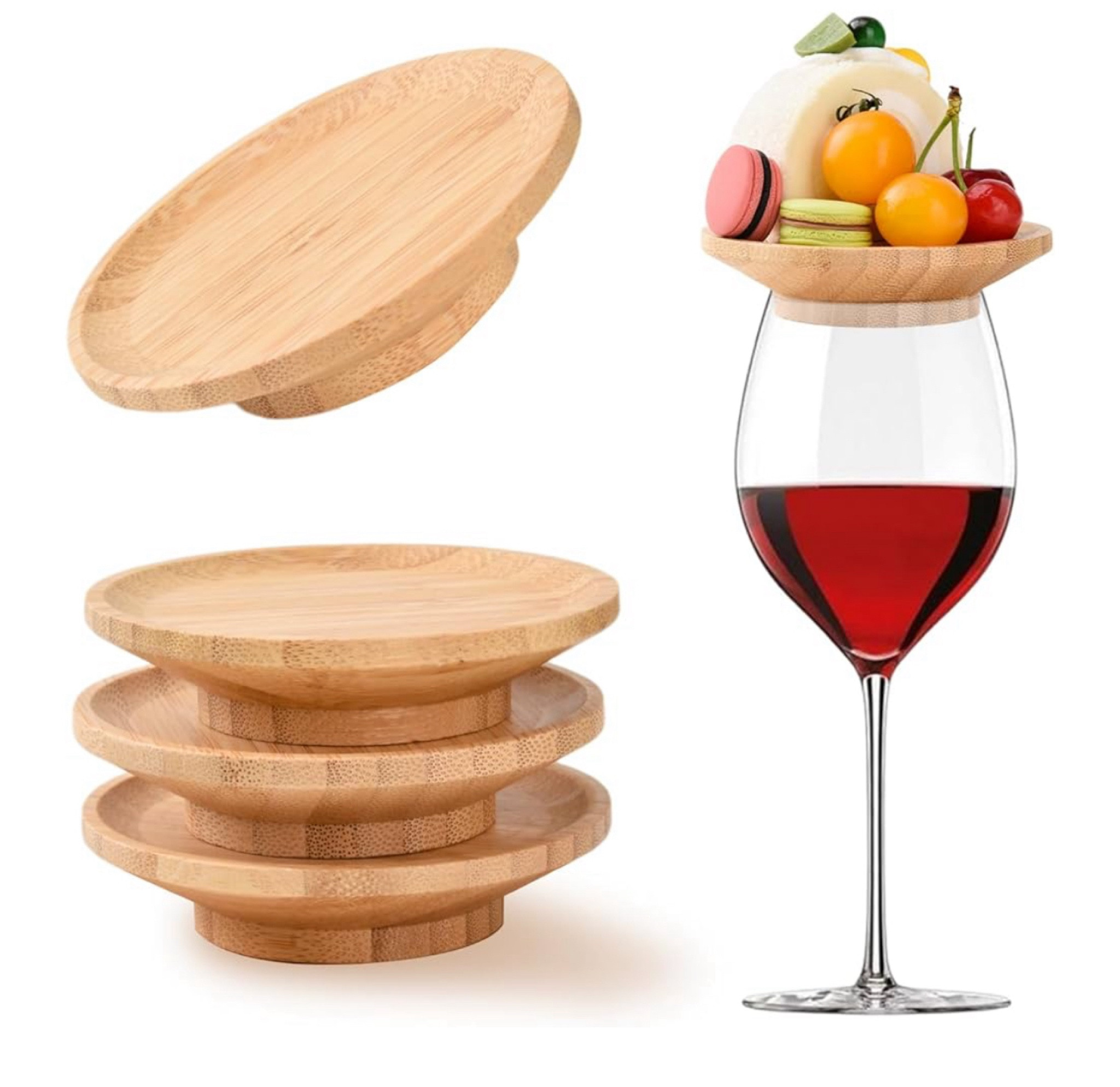 4 Pcs Wine Glass Charcuterie Topper, Wine Glass Topper Coasters Plate, Wine Glass Charcuterie Board Topper for Family Gatherings, Restaurants, Bars

#LTKSeasonal #LTKHoliday #LTKGiftGuide