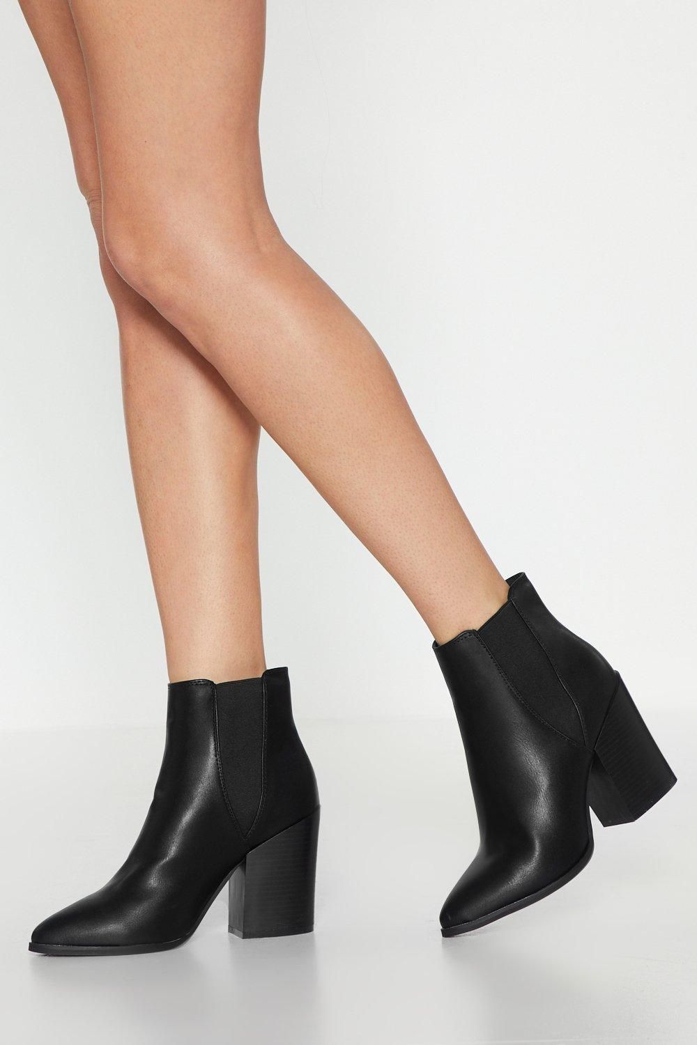 Walk Away Faux Leather Chelsea Boots | NastyGal (US & CA)