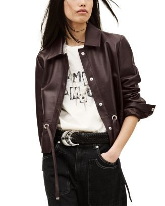 ba&sh Manita Leather Jacket | Bloomingdale's Women | Bloomingdale's (AU)