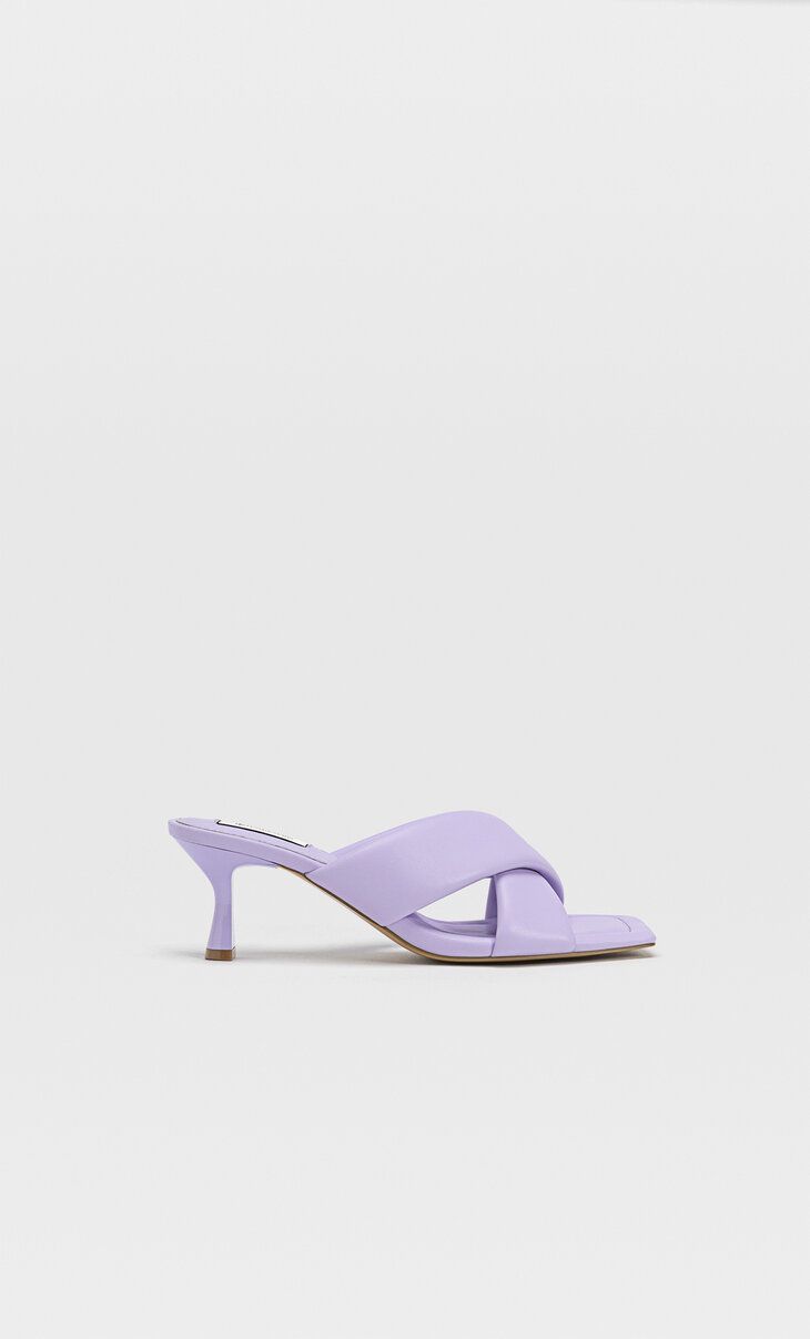 Padded heeled sandals | Stradivarius (UK)