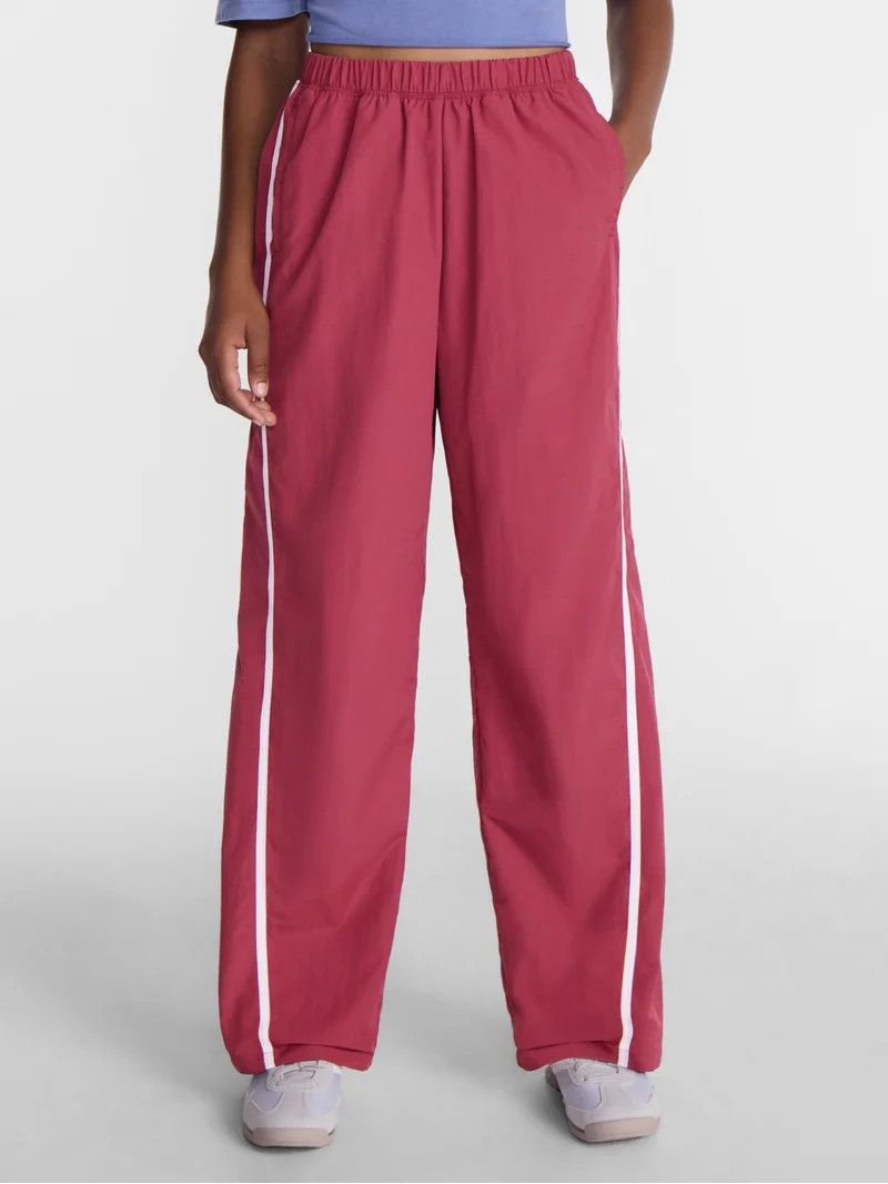 No Boundaries Nylon Track Pants, 29.5'' Inseam, Women's XXS-XXL | Walmart (US)