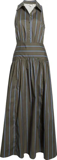 STAUD Romy Stripe Midi Dress | Nordstrom | Nordstrom