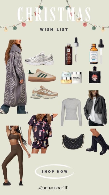 Just some of the things I jotted down on my Christmas wishlist this year! Focusing on skin care items, casual sneakers and workout clothes and shoes  

#LTKbeauty #LTKshoecrush #LTKGiftGuide