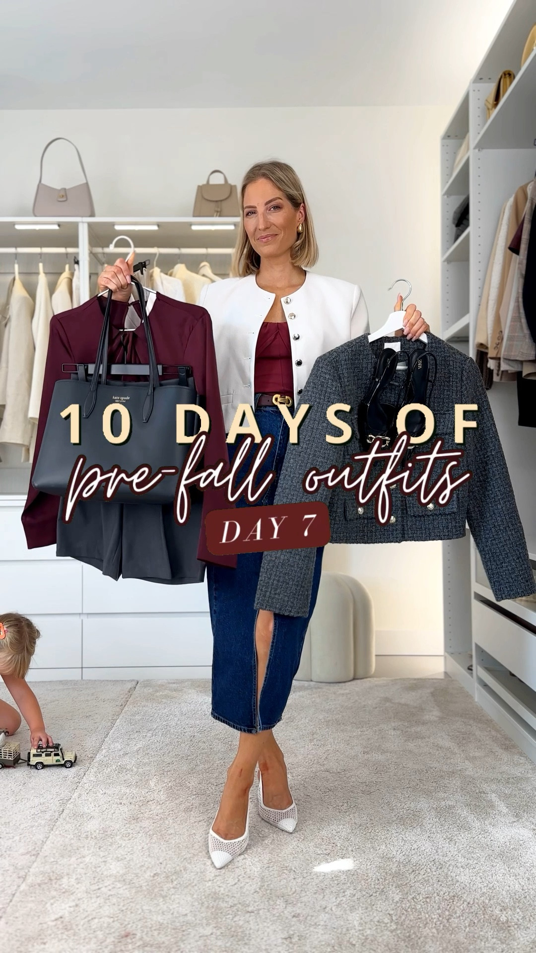 Day 7! Easy work outfit wearing bermuda shorts (34), satin blouse (s) and a grey tweed like jacket (s).

‼️Don’t forget to tap 🖤 to add this post to your favorites folder below and come back later to shop

Make sure to check out the size reviews/guides to pick the right size

Work outfit, fall outfit, autumn outfit, Bermuda shorts, satin long sleeved shirt, burgundy blouse, tweed jacket, office outfit, workwear

#LTKVideo #LTKWorkwear #LTKSeasonal