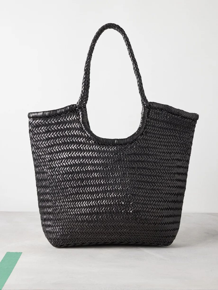Triple Jump woven-leather basket bag | Matches (US)