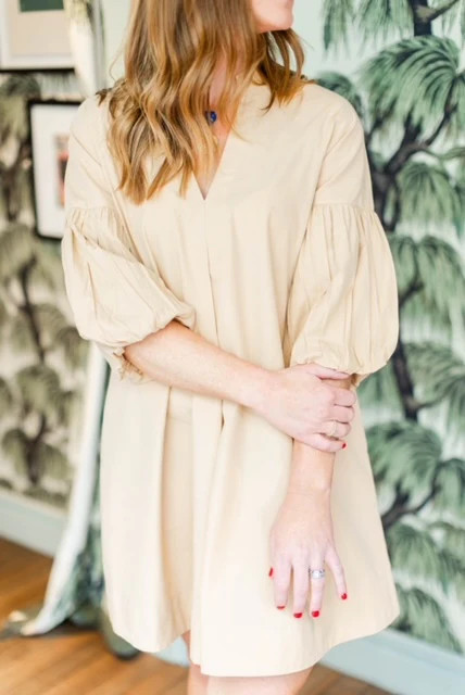 Blakely Dress - Tan | navyBLEU LLC