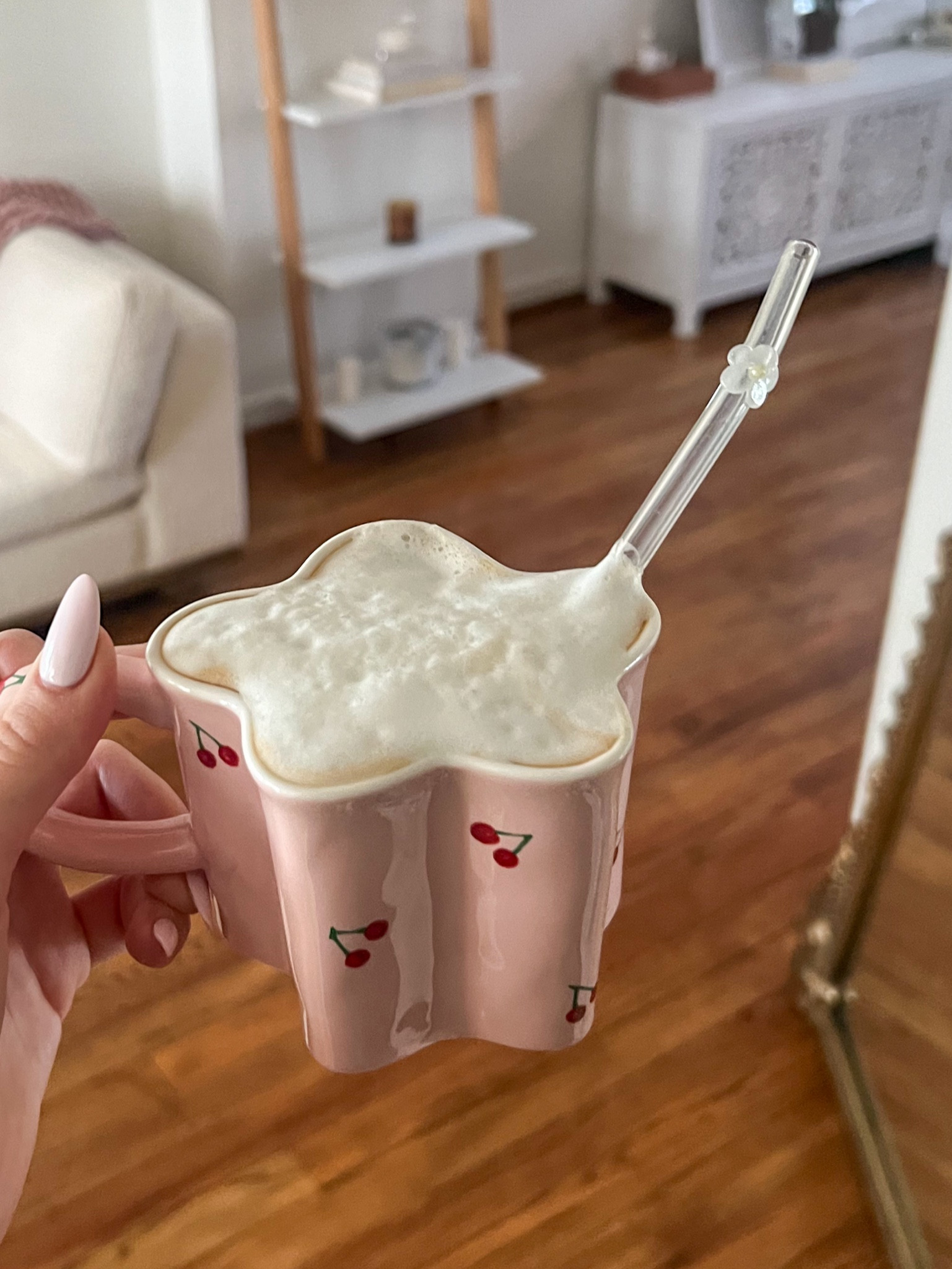 Cherry coffee mug & glass straws with flowers!!! 

#LTKhome #LTKfindsunder50 #LTKGiftGuide