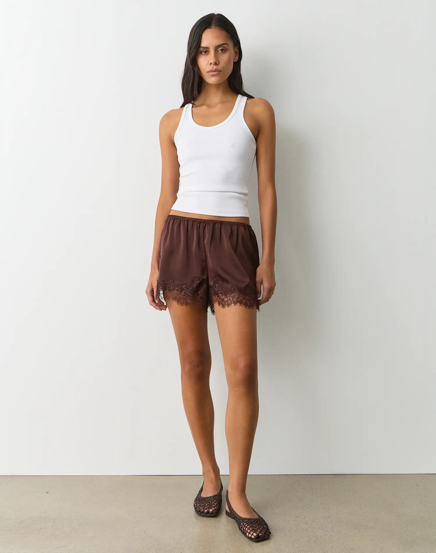 Lace Trim Satin Short | Glassons (Australia)