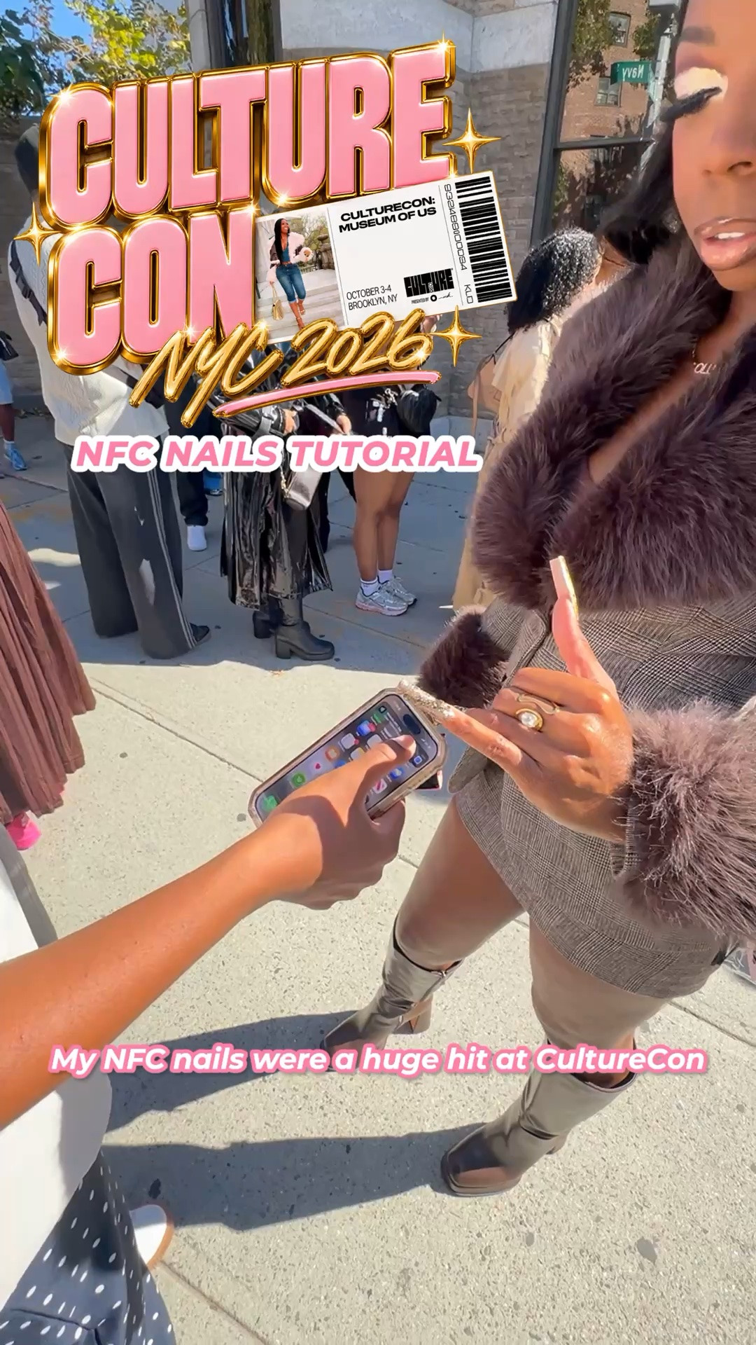 Here’s how I made my NFC press on nails for CultureCon! 💅🏾🗽✨ it’s so important to be memorable at networking events, and having people tap your nail to connect with you is such a fun and easy way to do that.

Y’all want a tutorial on how I made these press on nails too? 👀. Just say word