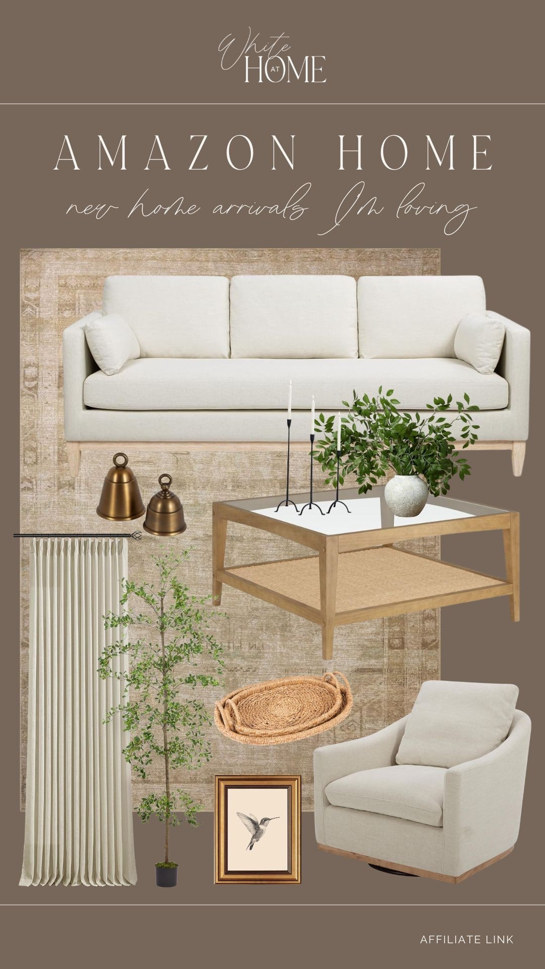 Cozy, warm, airy, and elevated! These Amazon home finds allow for you to achieve the high-end designer look while remaining budget friendly. Love this coffee table and the matching side tables! 

#LTKSaleAlert #LTKHome