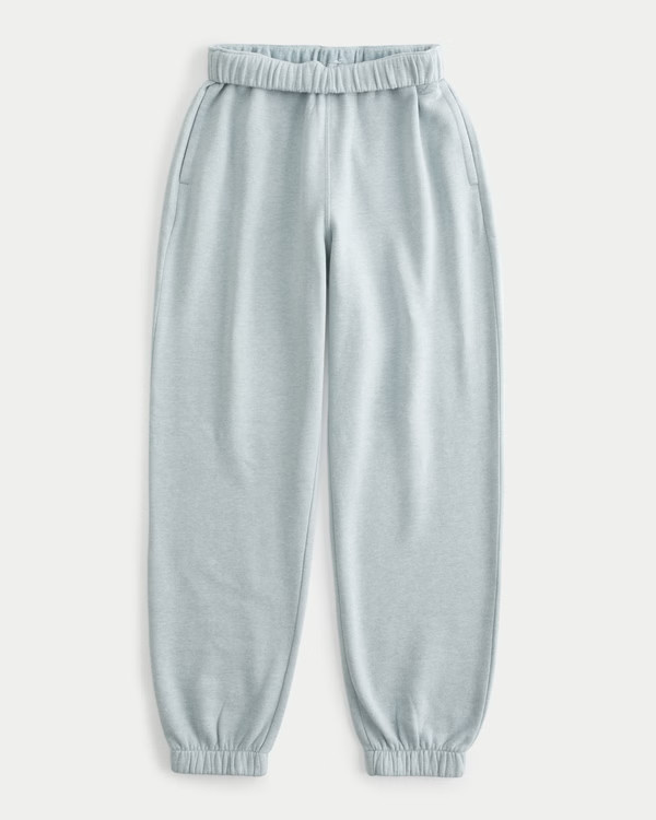 Feel Good Adjustable Rise Fleece Dad Joggers | Hollister (US)