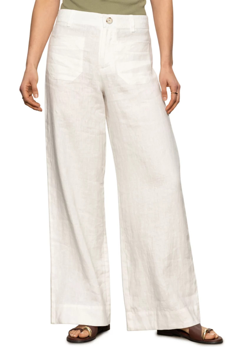 Women's Linen Marine Wide Leg Pants | Belk