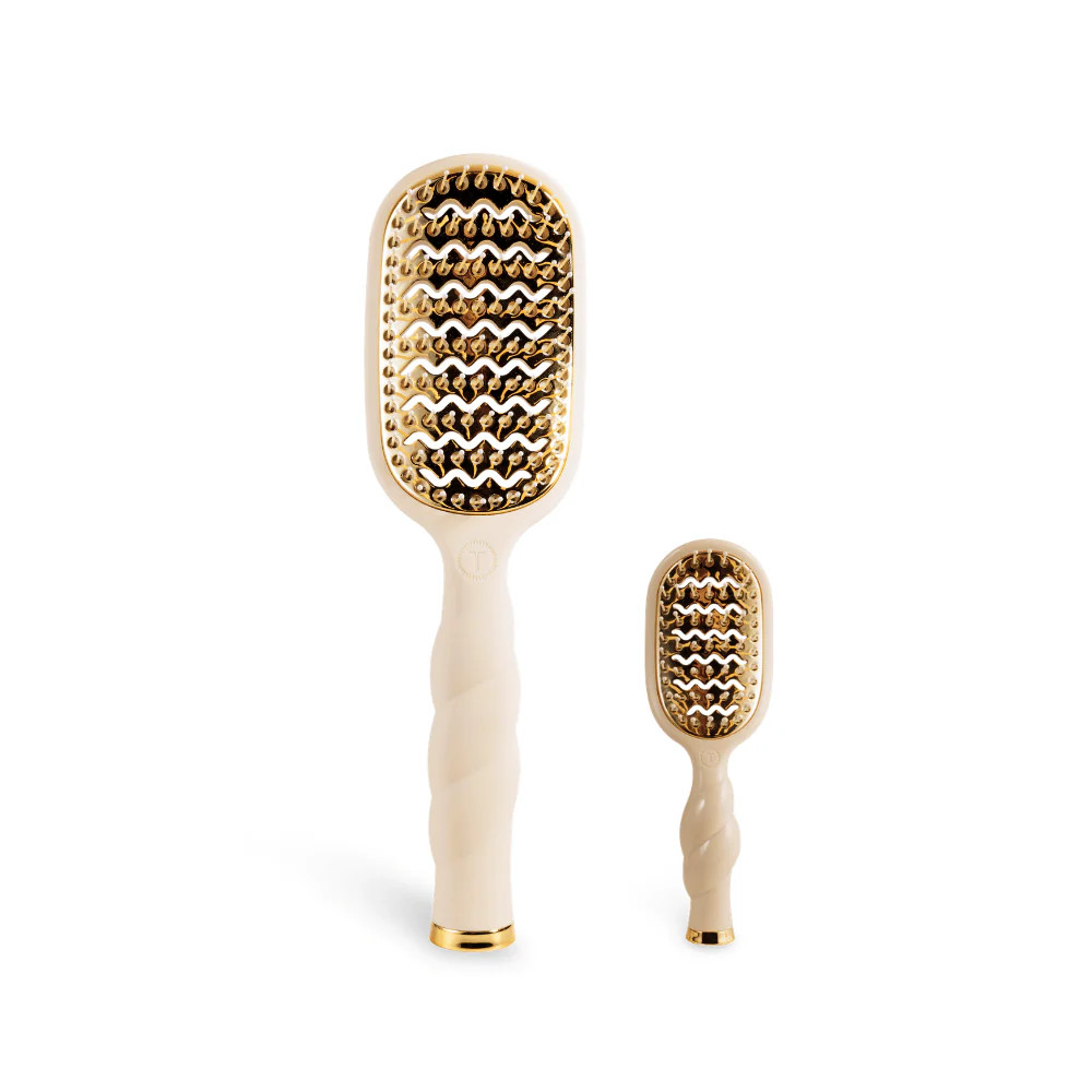 Vented Hair Brush Bundle - Tan | TELETIES