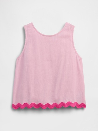 Kids Linen-Blend Tank Top | Gap Factory