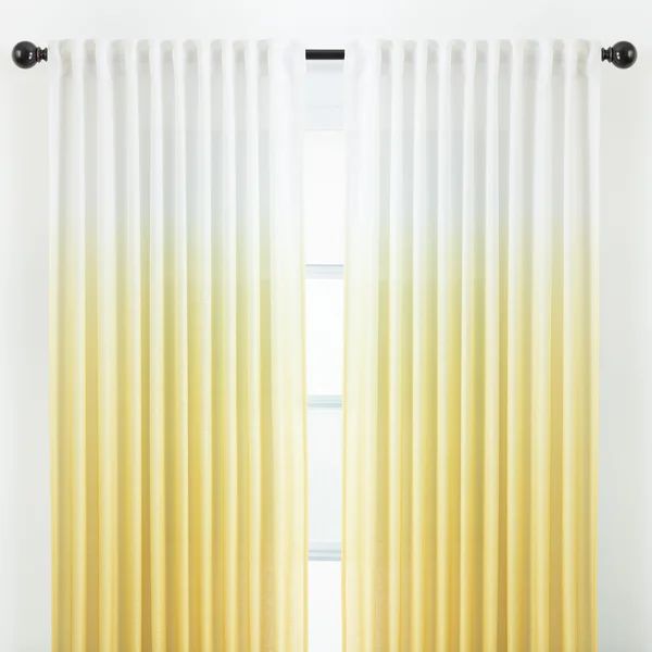 Carolie Ombre Semi-Sheer Rod Pocket Curtains | Wayfair Professional