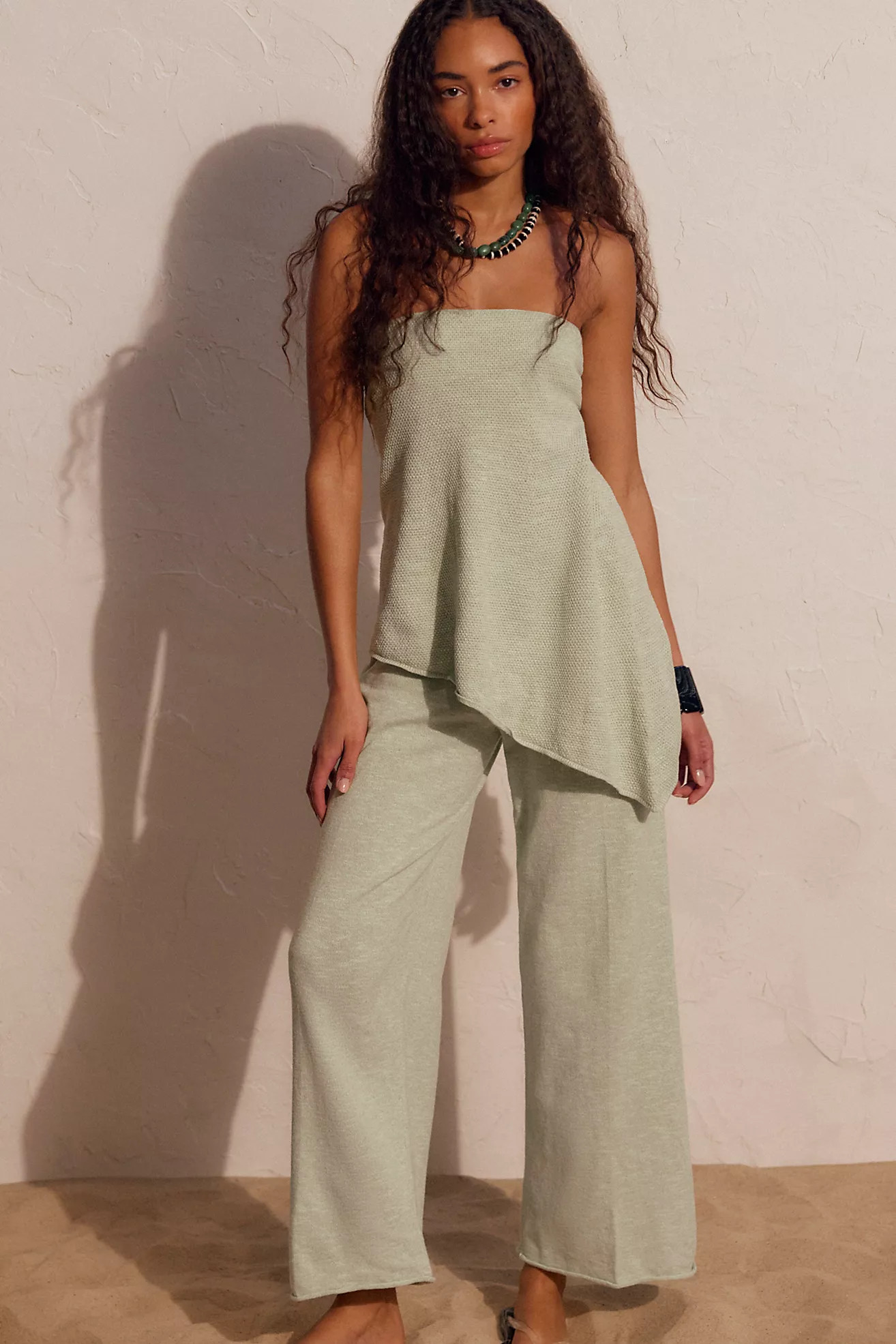 Krista Cotton-Linen Sweater Set | Free People (Global - UK&FR Excluded)