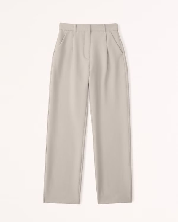 Tailored Straight Pant | Abercrombie & Fitch (UK)