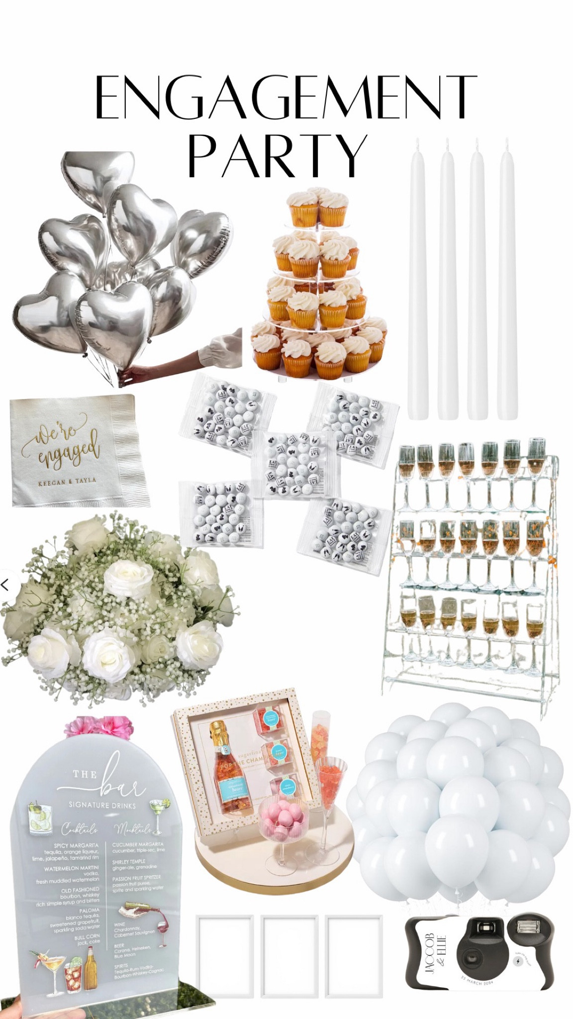 Engagement party decor inspo 🤍

#LTKParties #LTKFindsUnder50 #LTKWedding