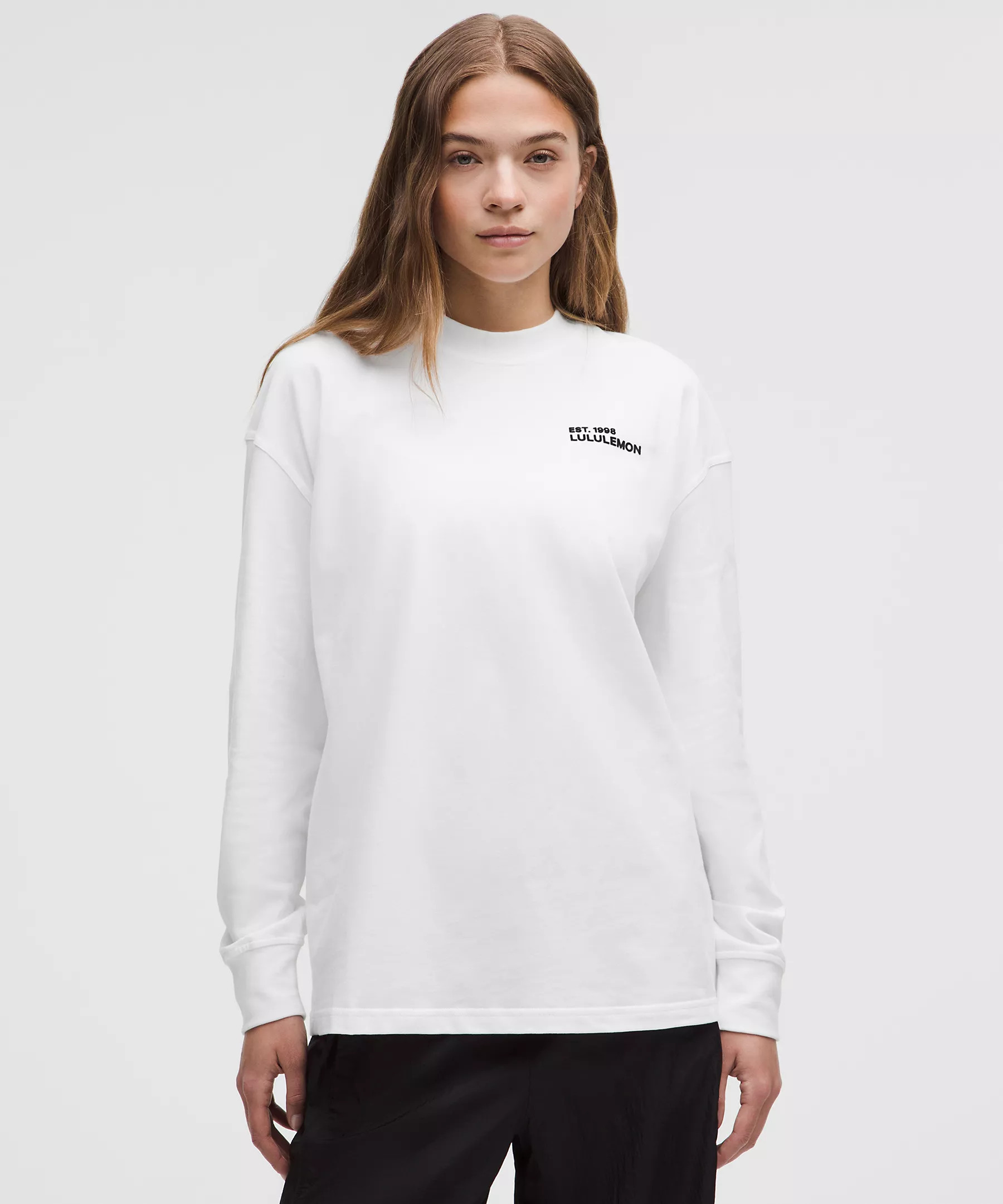 Heavyweight Cotton Crewneck Long-Sleeve Shirt | Lululemon (US)