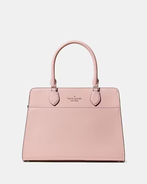 Madison Textured Patent Leather Medium Satchel | Kate Spade Outlet