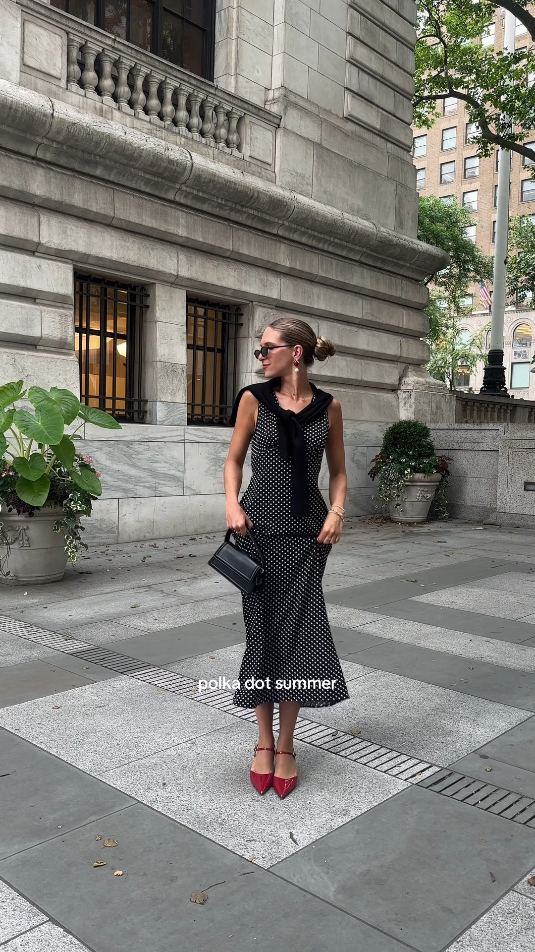 Feeling a little bugged… in the best way 🐞✨ Classic polka dots, a pop of red, and the cutest ladybug details. #OOTD #PolkaDotPerfection
#LTKStyle #LTKUnder100 #LTKFinds #MidiDressStyle #SummerOutfitInspo #PolkaDotDress #RedHeels #WhimsicalStyle #LadybugVibes #StatementAccessories #EverydayGlam

#LTKStyleTip #LTKWorkwear #LTKFindsUnder50
