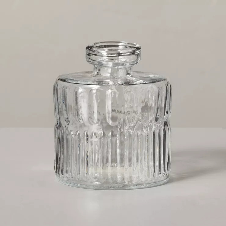 Ribbed Clear Glass Bud Vase - Hearth & Hand™ with Magnolia | Target