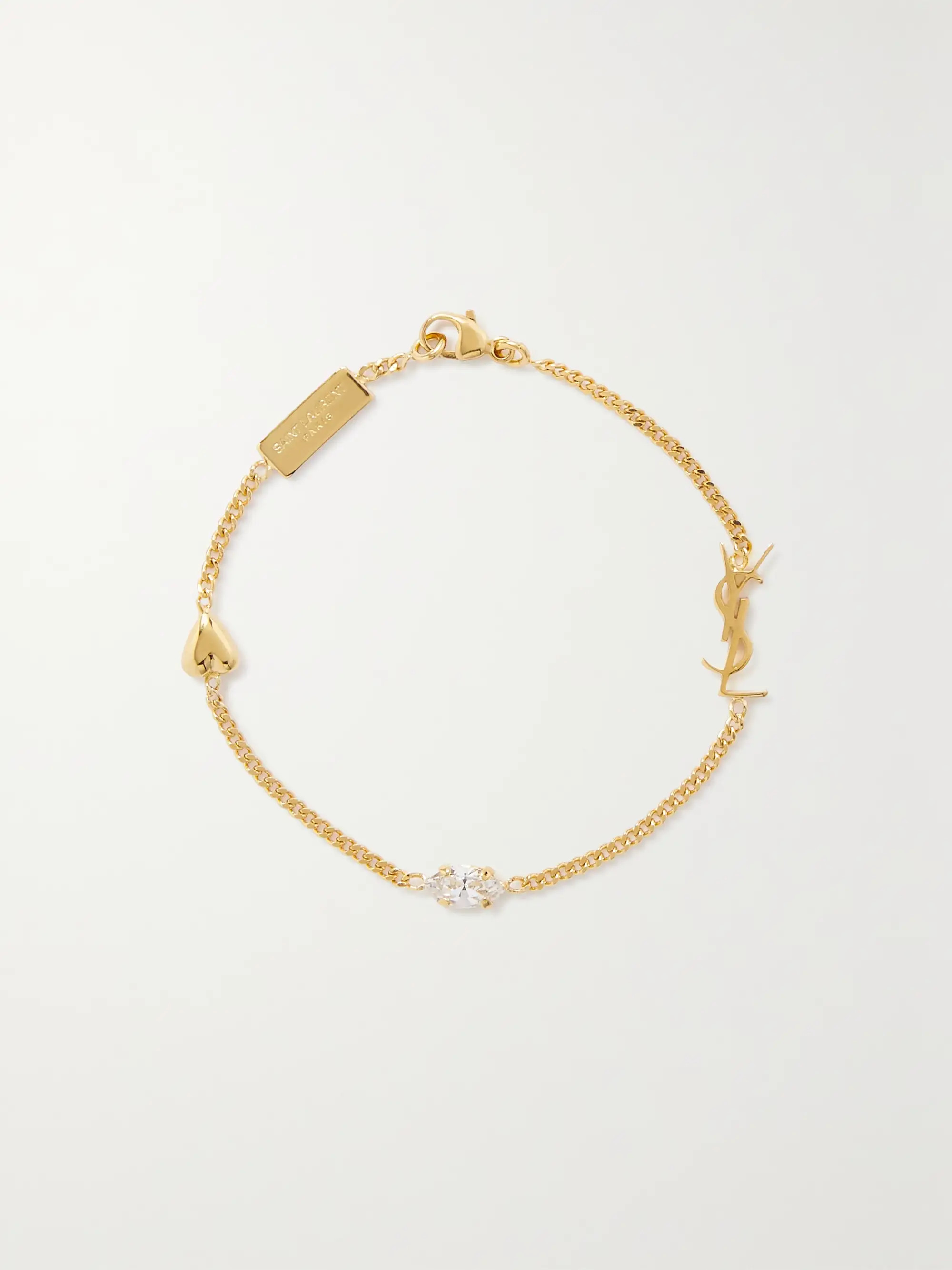 Crystal-embellished gold-tone bracelet | NET-A-PORTER (US)