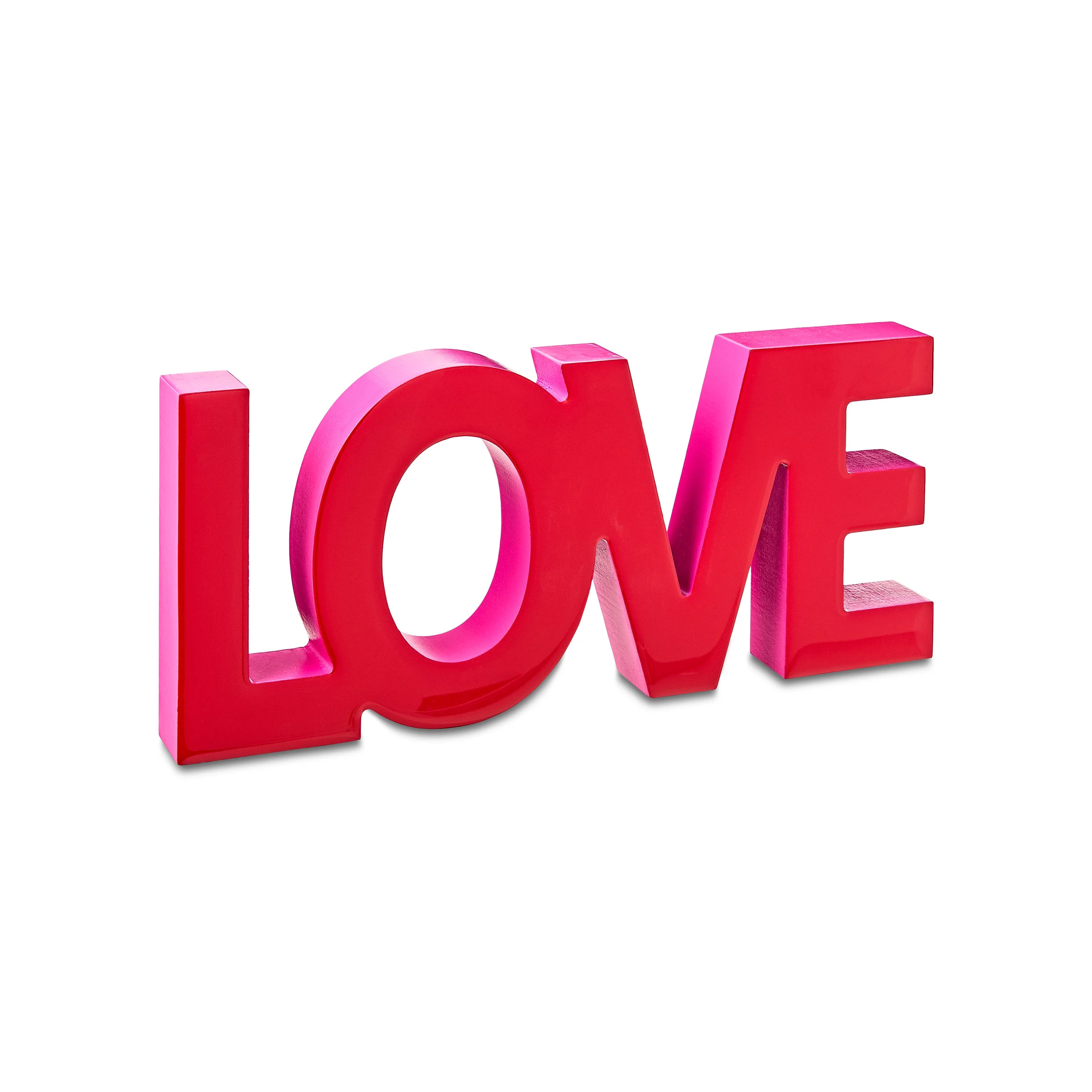 Valentine's Day Red Love Wood Tabletop Decoration, 6", by Way To Celebrate | Walmart (US)