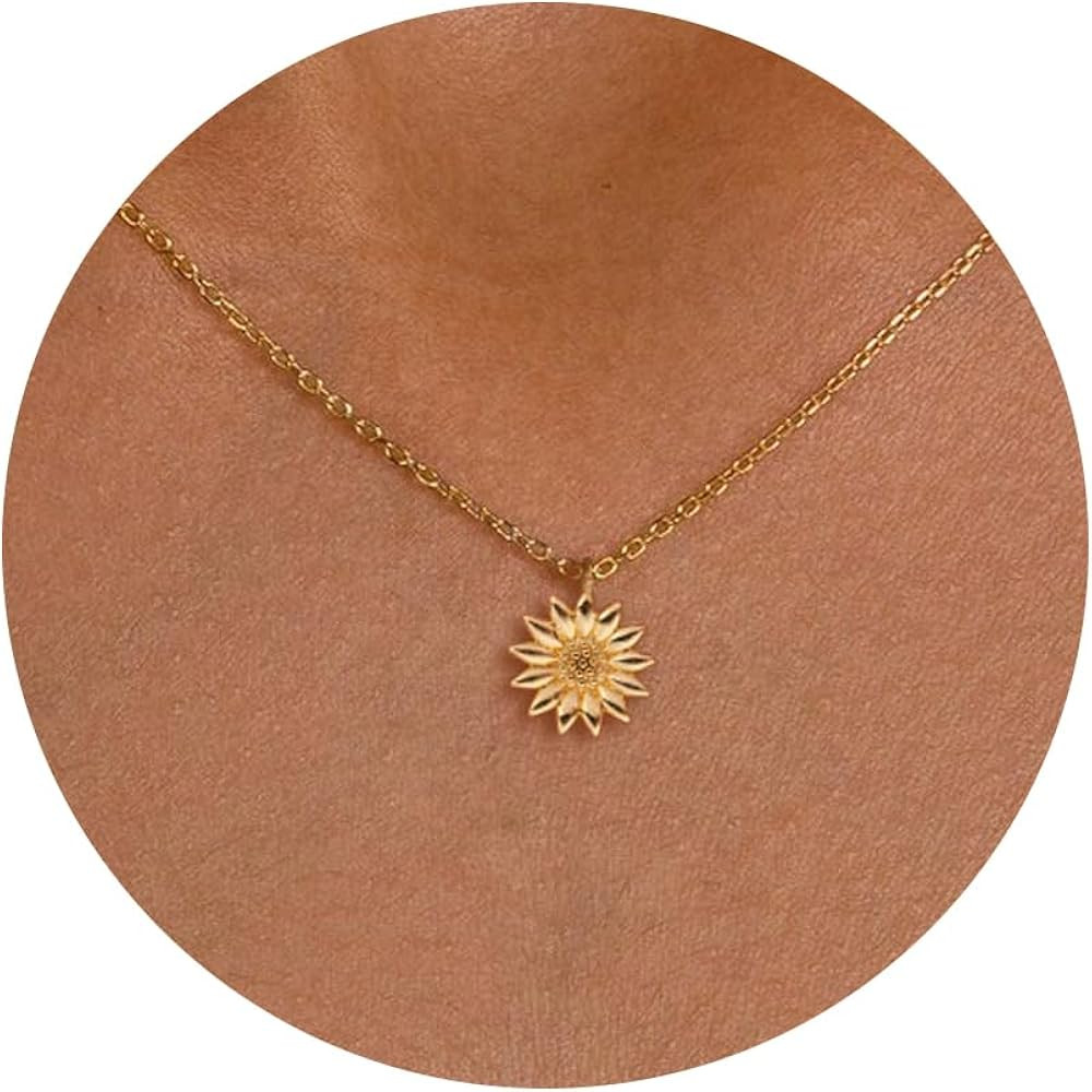 Gold Necklace for Women，14k Gold Plated Infinity Necklace Star Of David Necklace Evil Eye Cross... | Amazon (US)