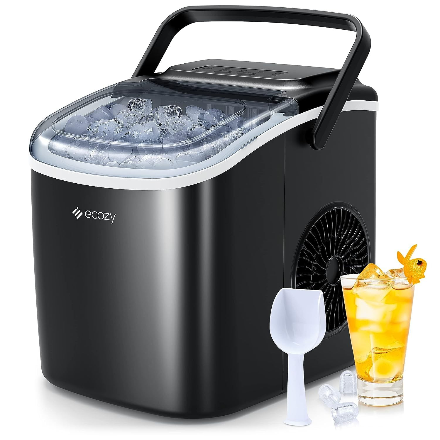 ecozy Portable Ice Maker Countertop, 9 Cubes Ready in 6 Mins, 26 lbs in 24 Hours, Self-Cleaning I... | Amazon (CA)