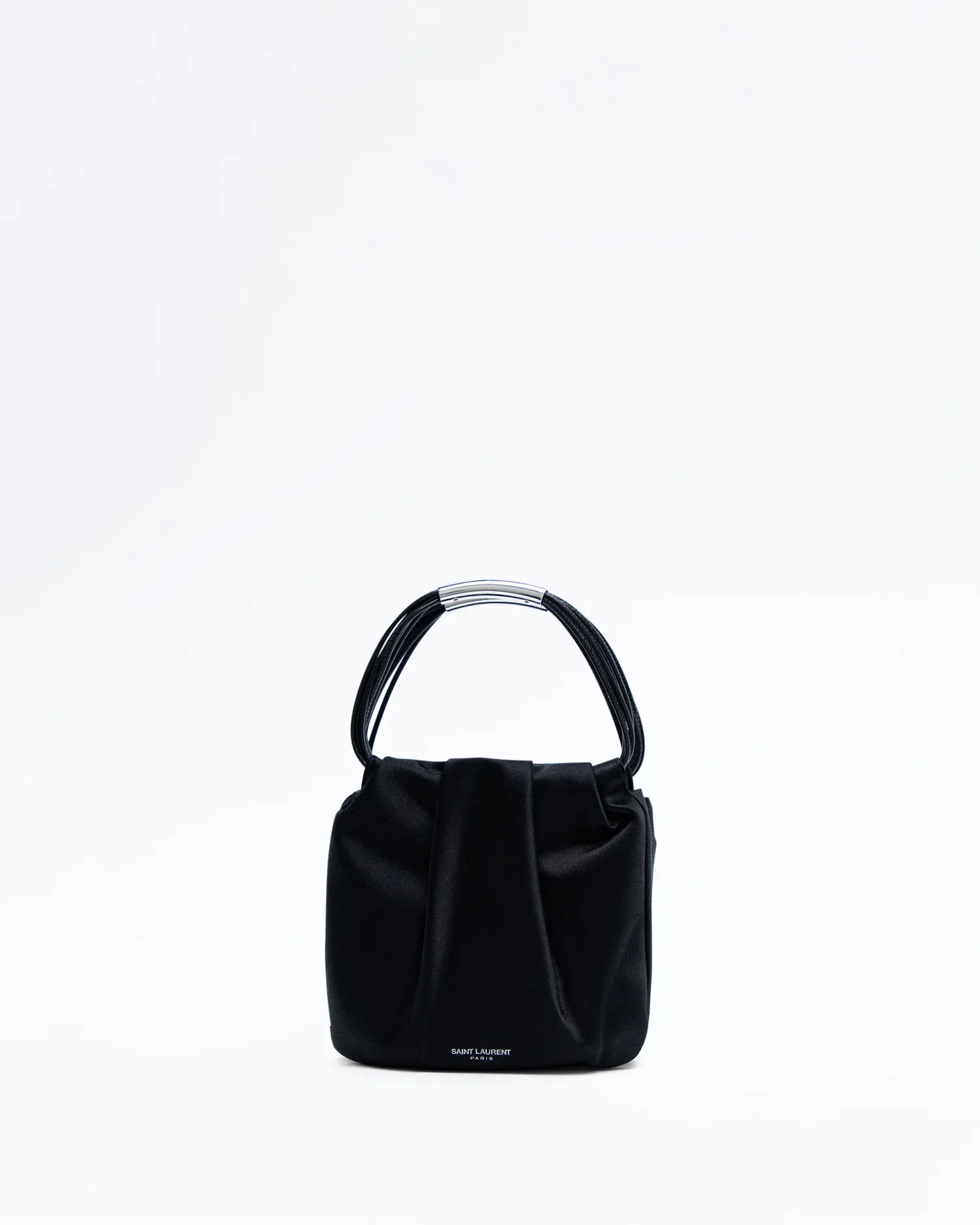Satin Pochon Mini Top Handle Bag | Vivrelle