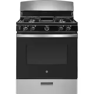 30 in. 4.8 cu. ft. Freestanding Gas Range in Stainless Steel | The Home Depot