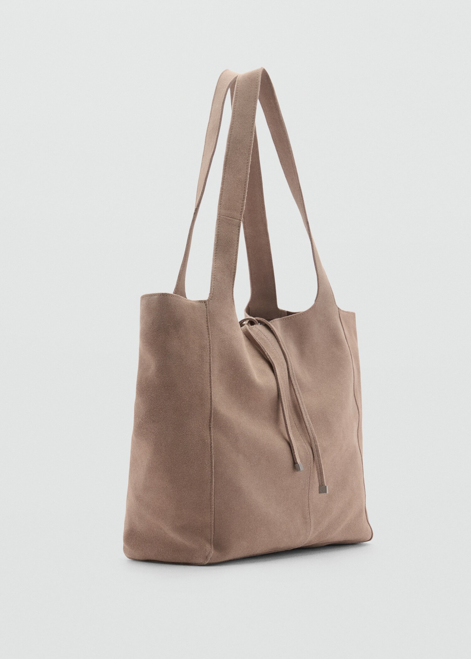 Leather shopper bag - Woman | MANGO United Kingdom | MANGO (UK)