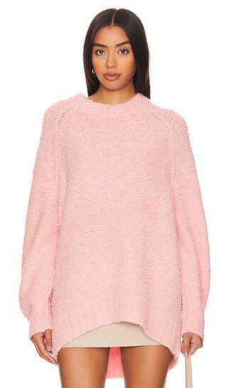 Teddy Sweater Tunic in Pale Rosette | Revolve Clothing (Global)