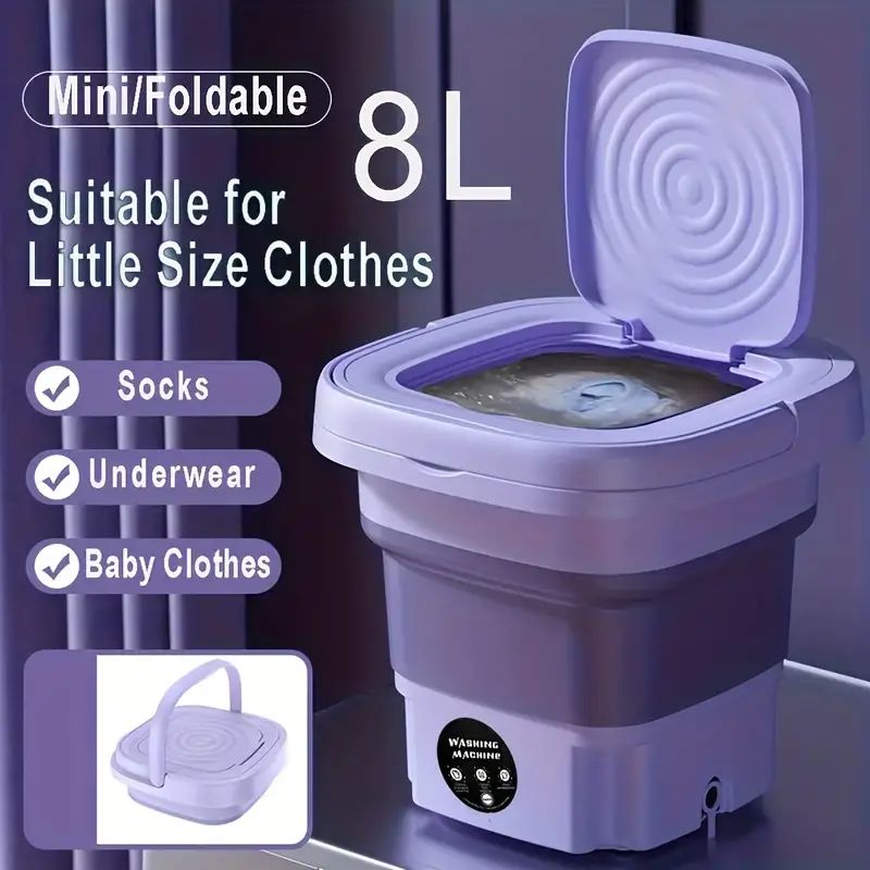Foldable Mini Washing Machine, Fully Automatic Portable Small Washing Machine, Underwear Panties ... | Temu Affiliate Program