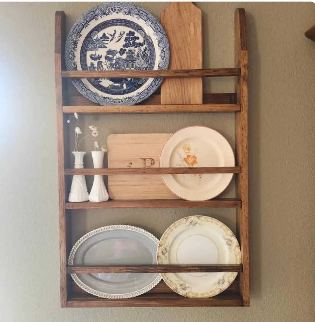 Wall Hanging Dish Rack, Plate Display - Etsy | Etsy (Global)