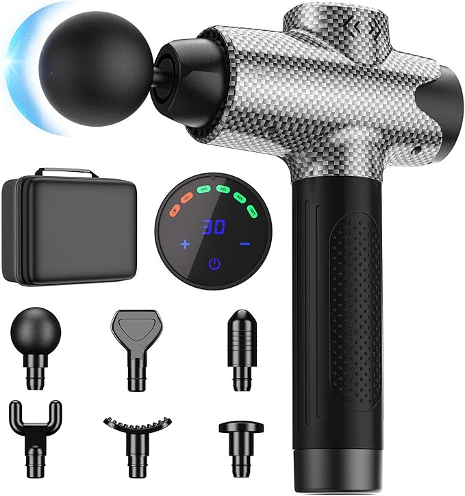 Muscle Massage Gun, Quiet Deep Tissue Percussion Back Neck Head Hammer Massager for Athletes, 30 ... | Amazon (US)