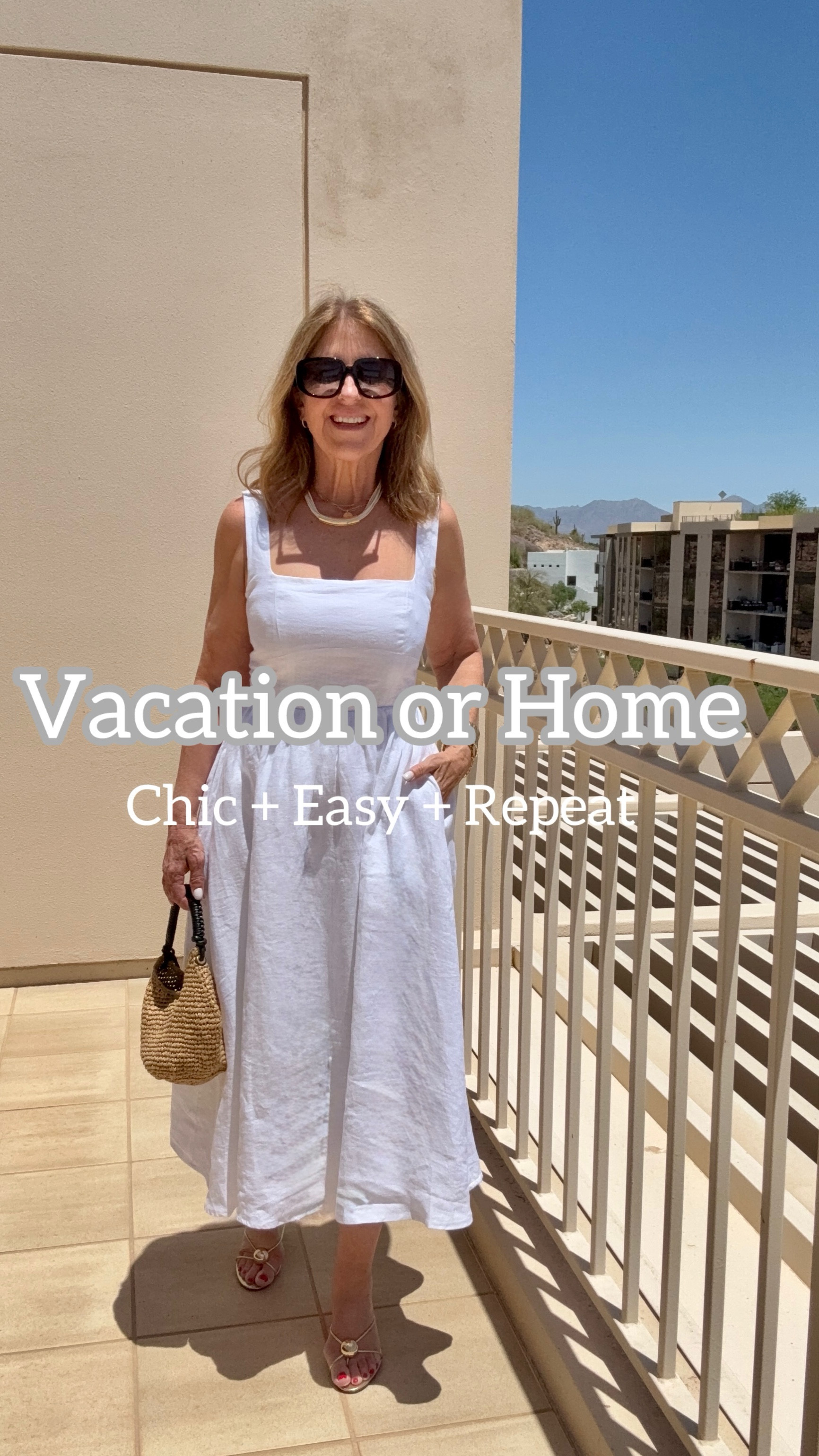 Vacation or at home - this dress is a must!

Its linen is beautifully made and chic.

I’ve worn it at home, on trips, and even out to dinner. It works everywhere, and it's one of those dresses you’ll wear more than you expect and feel good every single time. 

Don't miss this one; it's available in many colors, too. 

Styling tip: Add sandals and a rattan tote for the day, or elevate with heels and a clutch for the evening. As your layering piece, add a cardigan or denim jacket. 

#LTKTravel #LTKOver40 #LTKFindsUnder100