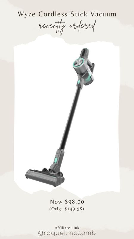 Wyze Cordless Stick Vacuum - currently $98 (orig. $149.98)

#LTKhome #LTKCyberWeek #LTKHoliday