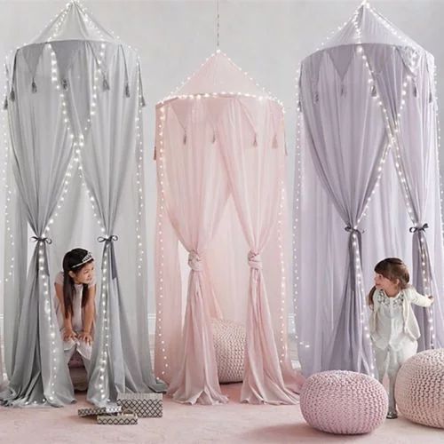 Kids Baby Bedcover Bed Canopy Mosquito Net Tent Cotton Curtain Bedding Dome | Walmart (US)