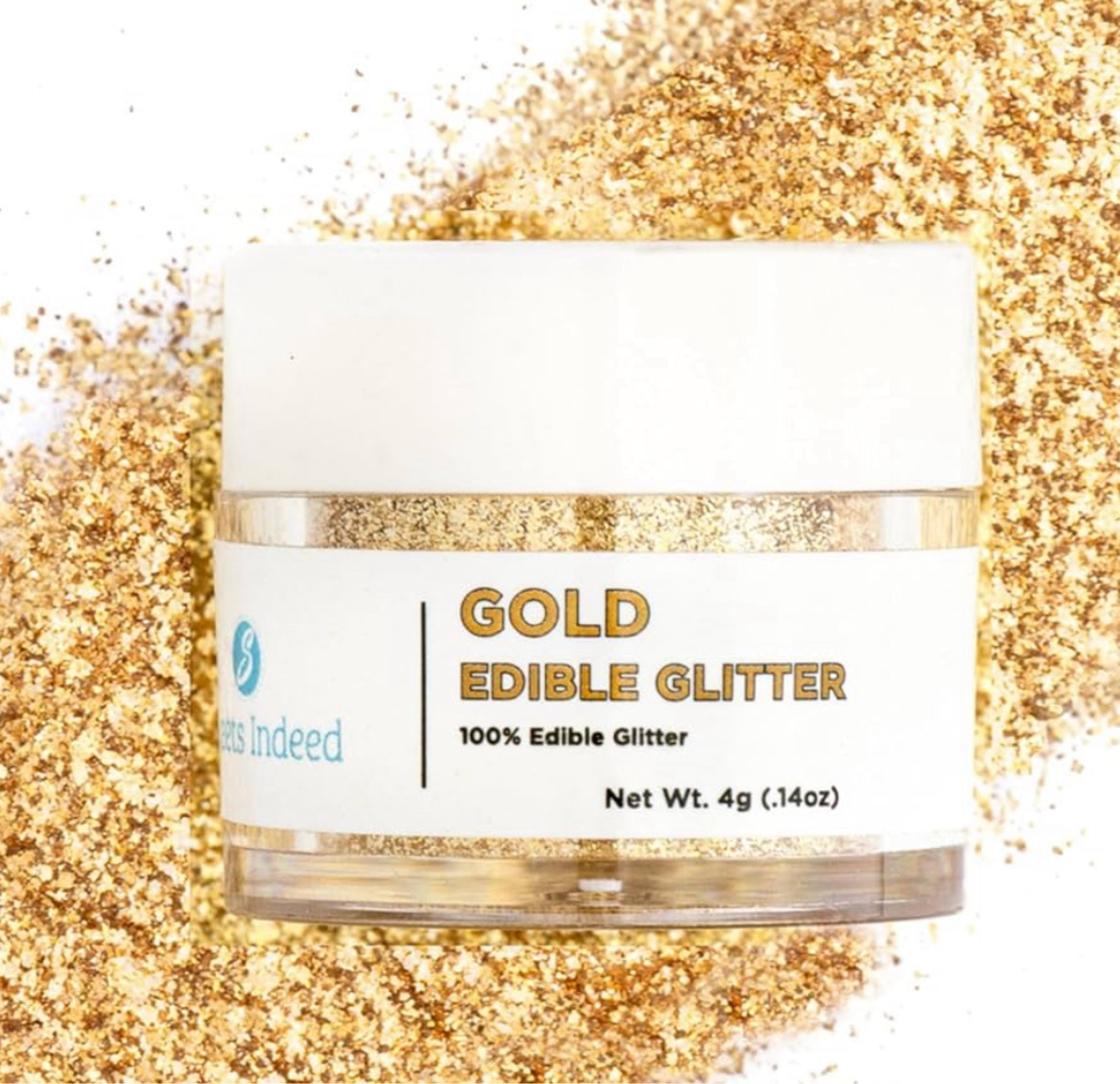 Sweets Indeed Gold Edible Glitter, Perfect for Drinks, Cocktails, Beverages & Cake Decorating, Dessert Cake Topper, 4 grams (Gold 4g)

#LTKSeasonal #LTKGiftGuide #LTKHoliday