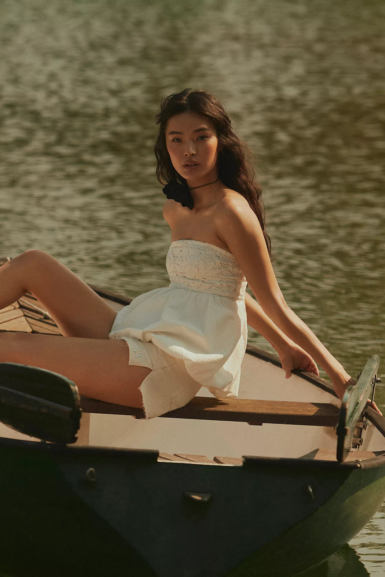 By Anthropologie Strapless Bubble-Hem Top | Anthropologie (US)