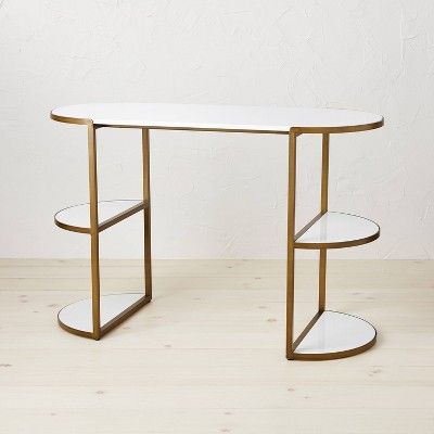 Chamise Brushed Brass Desk - Opalhouse&#8482; designed with Jungalow&#8482; | Target