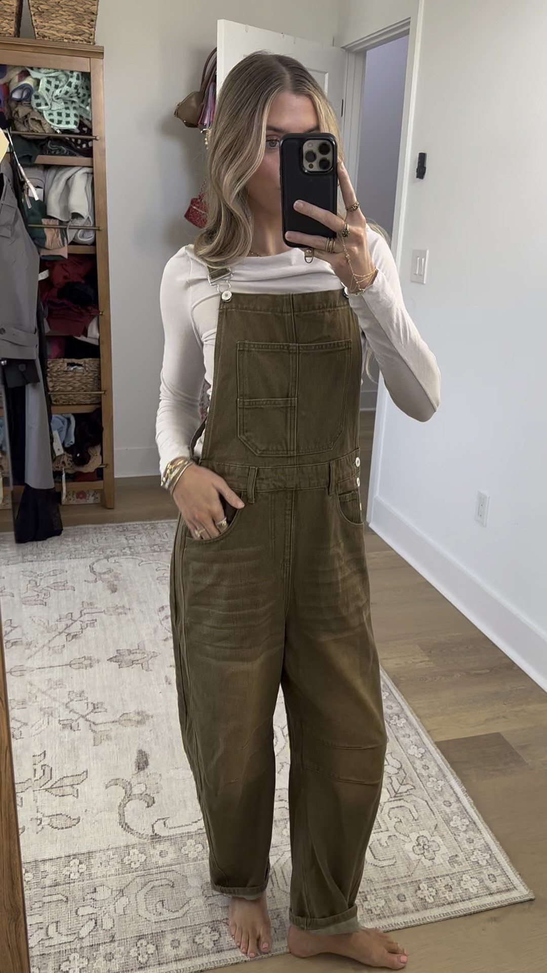 Amazon size XS PLNOTME Womens Denim Bib Overalls Barrel Leg Adjustable Strap Jean Pants Jumpsuits with Pockets. Amazon size XS SUUKSESS Cloud Cashmere Women Boat Neck Fitted Long Sleeve Shirt Basic Knit Tops

#LTKFindsUnder50 #LTKootd #LTKSaleAlert